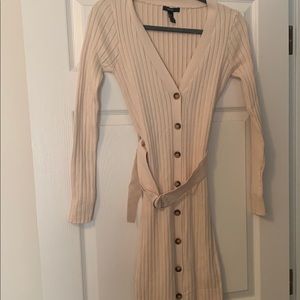 Pink small sweater duster never worn